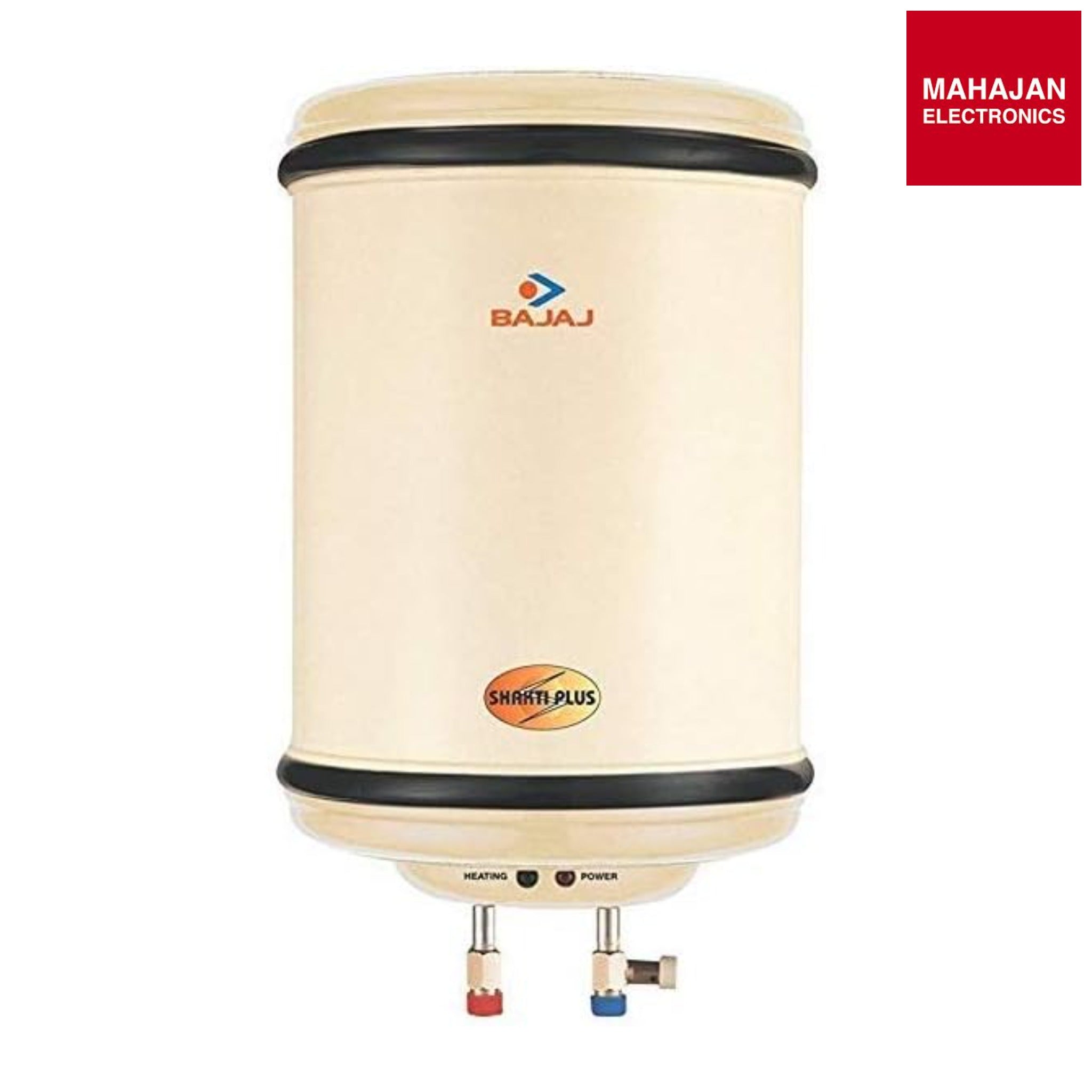 Bajaj Shakti Plus 6-Litre 3000-Watt Storage Water Heater (Ivory) online mahajan electronics – Mahajan Electronics Online.