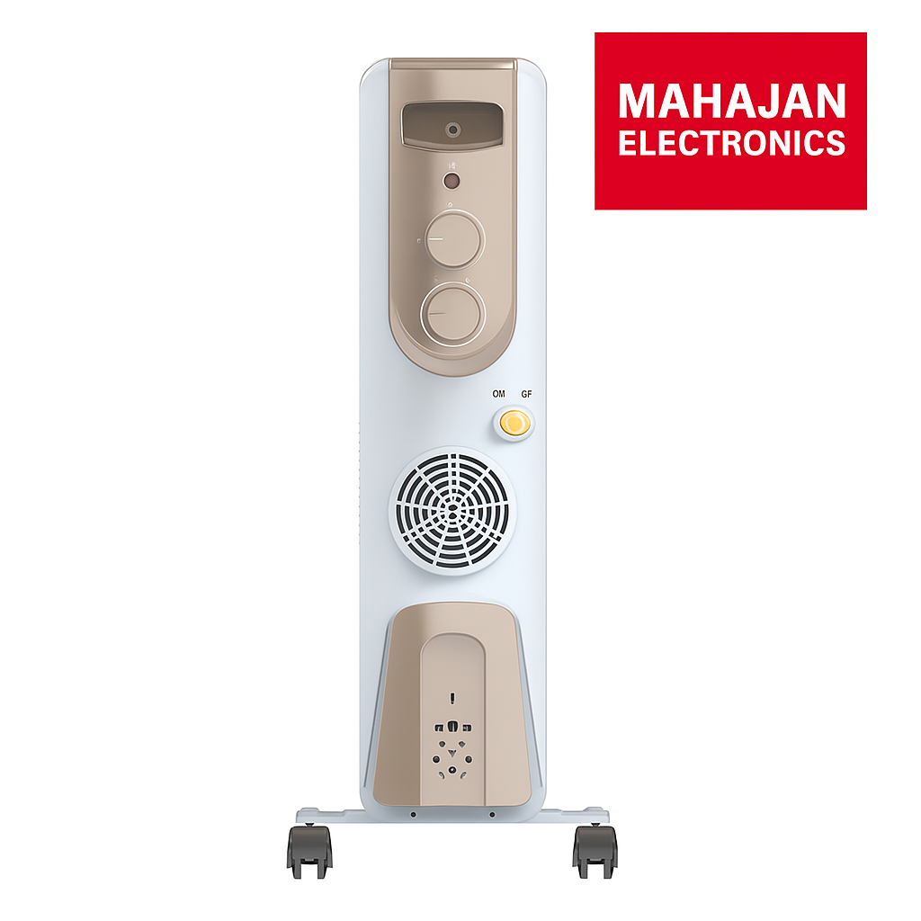 Bajaj Vienna 13 Fins Oil Filled Radiator | 2900 Watts | 3 Heat Settings | Castor Wheels | 3 Years Warranty – Mahajan Electronics Online.