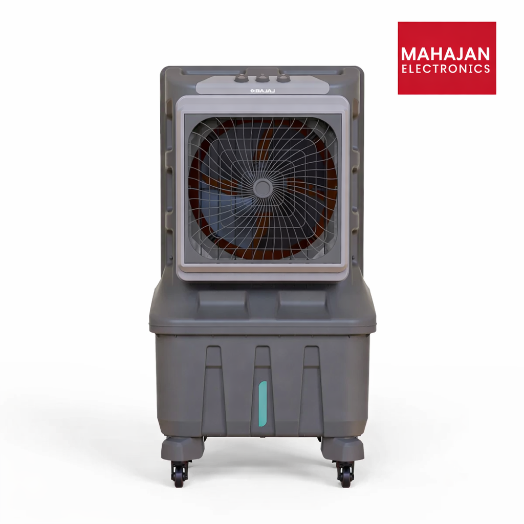 Bajaj Xforce 100L Semi-Commercial Desert Air Cooler For Home | Honeycomb Cooling Pads | 100Ft Air Throw – Mahajan Electronics Online.