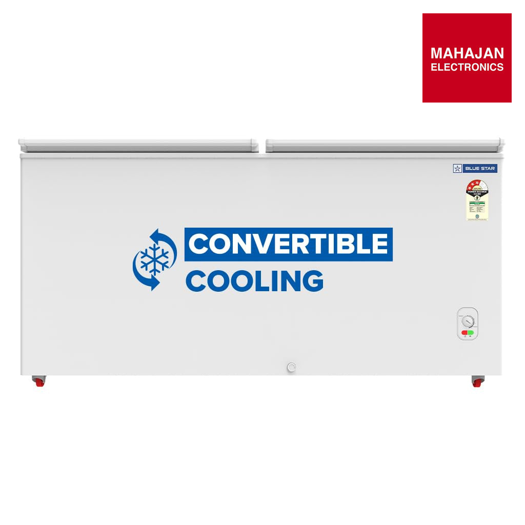 Blue Star HT3-M525 525 L Double Door Deep Freezer White – Mahajan Electronics Online.