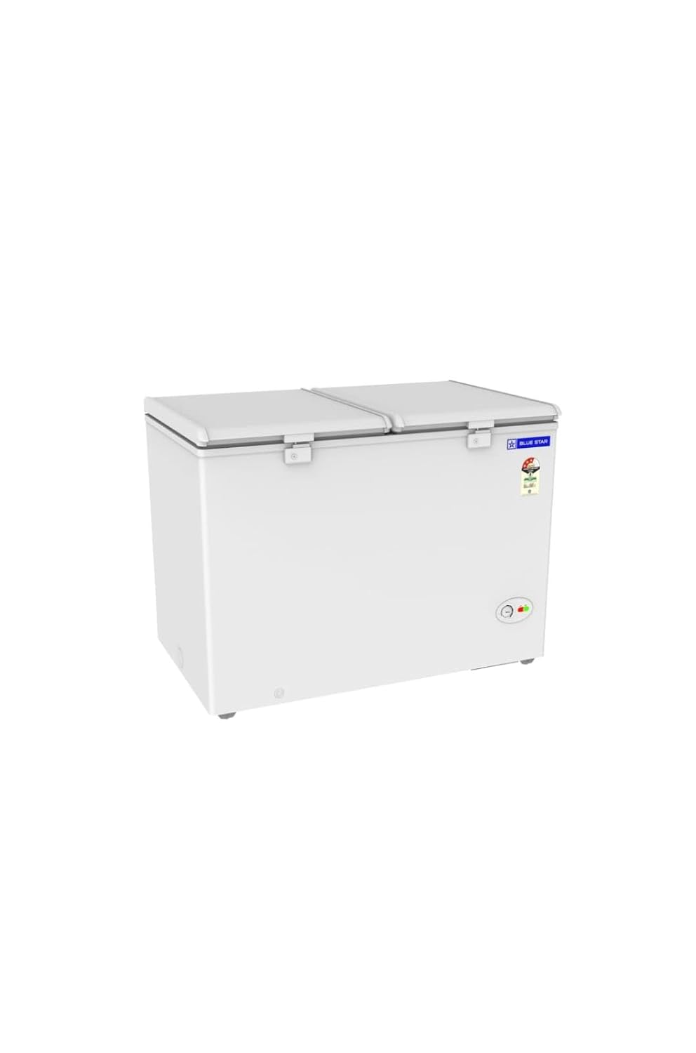 Blue Star HT3-C350 350 Litre Hard Top Deep Freezer | 3 Star Energy Rating | QuadraCool Technology | Fast &amp; Uniform Cooling | Corrosion Resistant Body | White-Online Mahajan Electronics