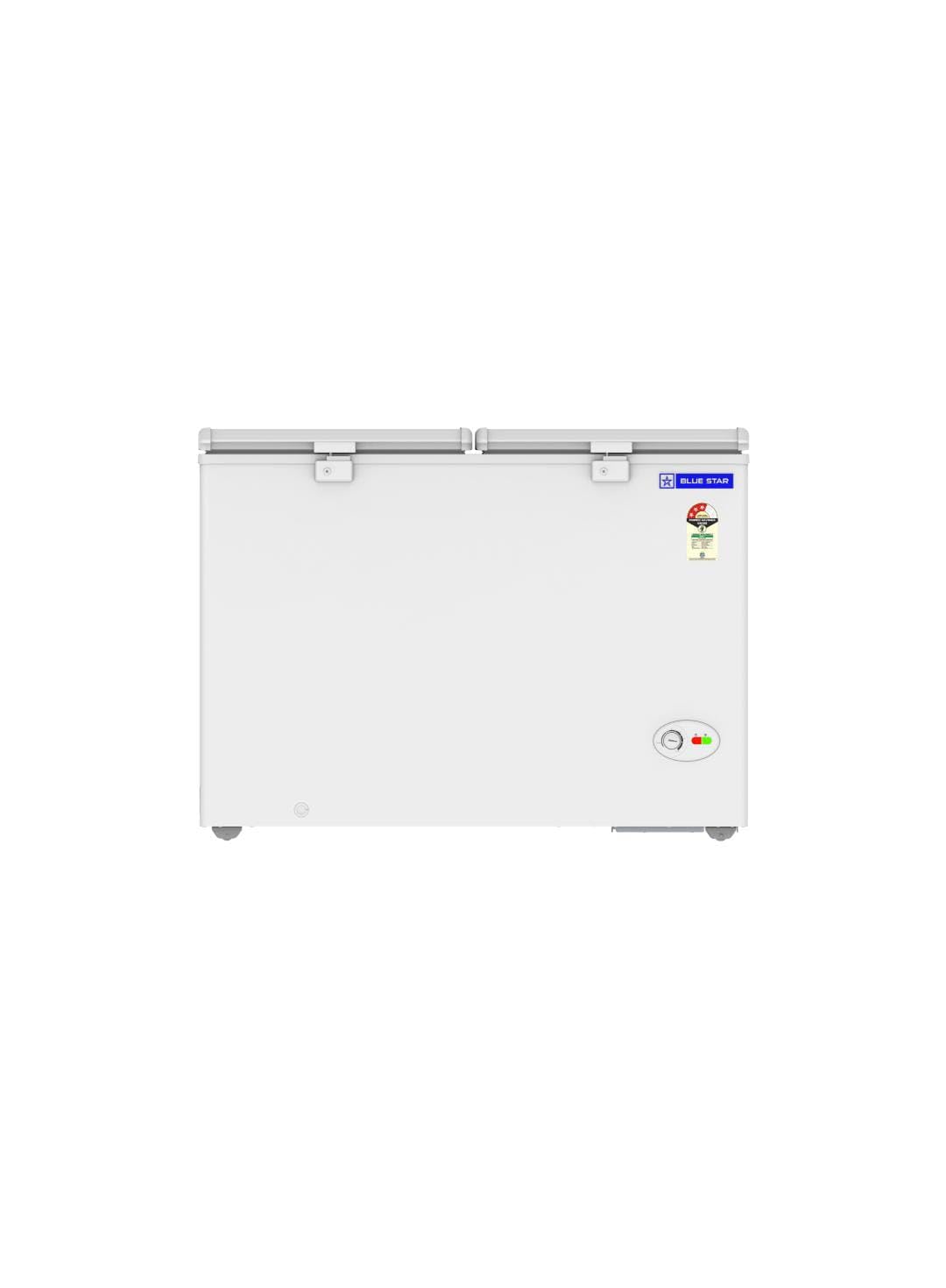 Blue Star HT3-C350 350 Litre Hard Top Deep Freezer | 3 Star Energy Rating | QuadraCool Technology | Fast &amp; Uniform Cooling | Corrosion Resistant Body | White-Online Mahajan Electronics