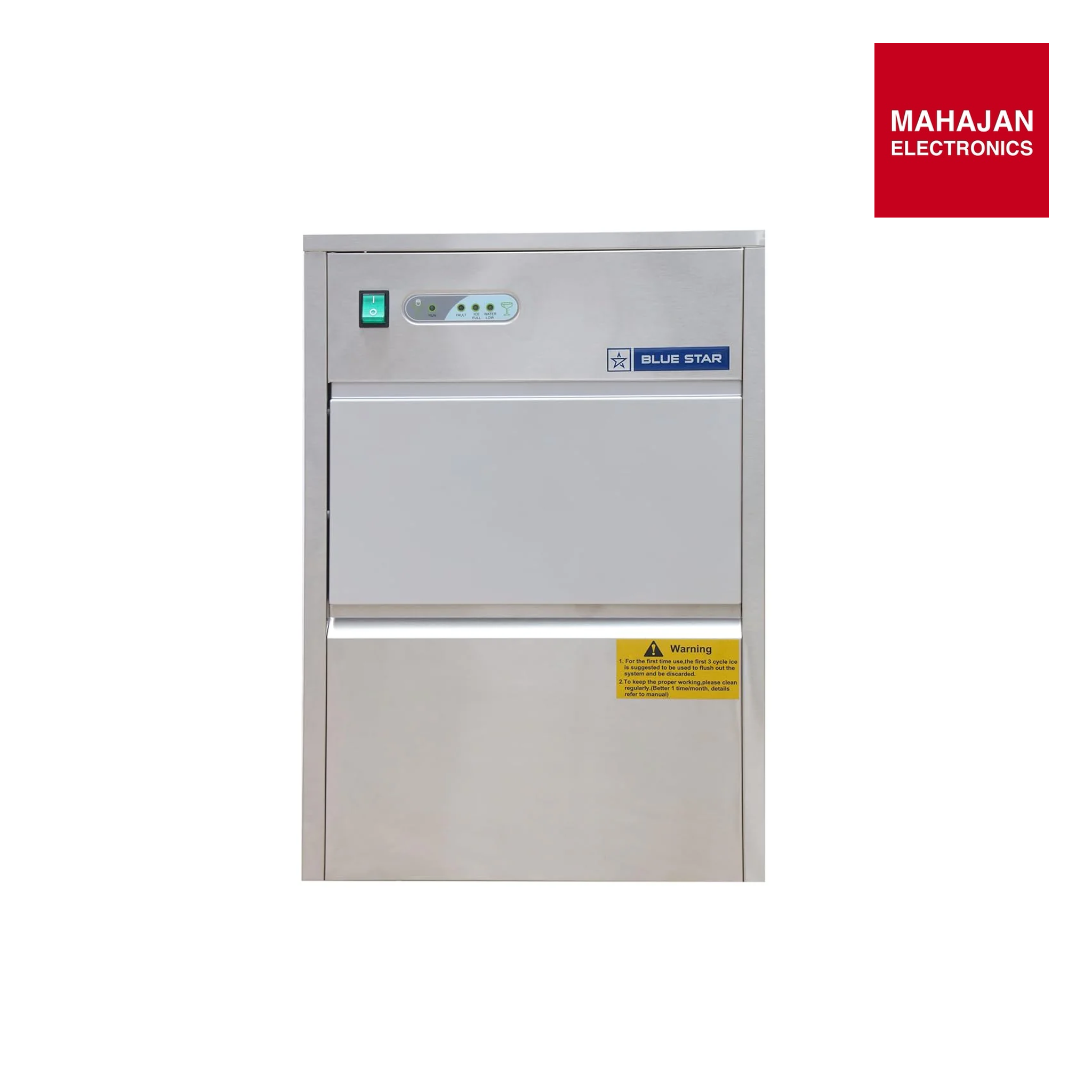 Blue Star ICM26 Bullet Ice Cube Maker | 26 Kg/Day Ice Making Capacity | Compact Countertop Ice Machine with 6 Kg Storage – For Home, Bar & Commercial Use Mahajan Electronics