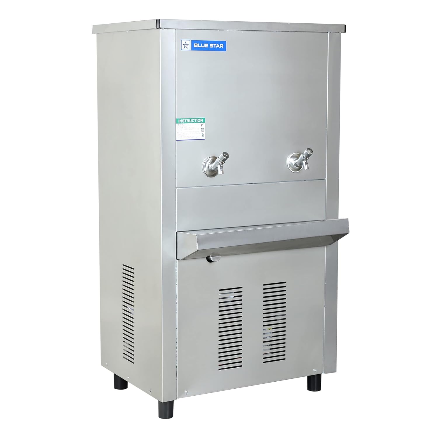 Blue Star Water Cooler SWC6080SS 80L Storage, 60L/hr Cooling, Double Tap, Fully Stainless Steel Body-Online Mahajan Electronics