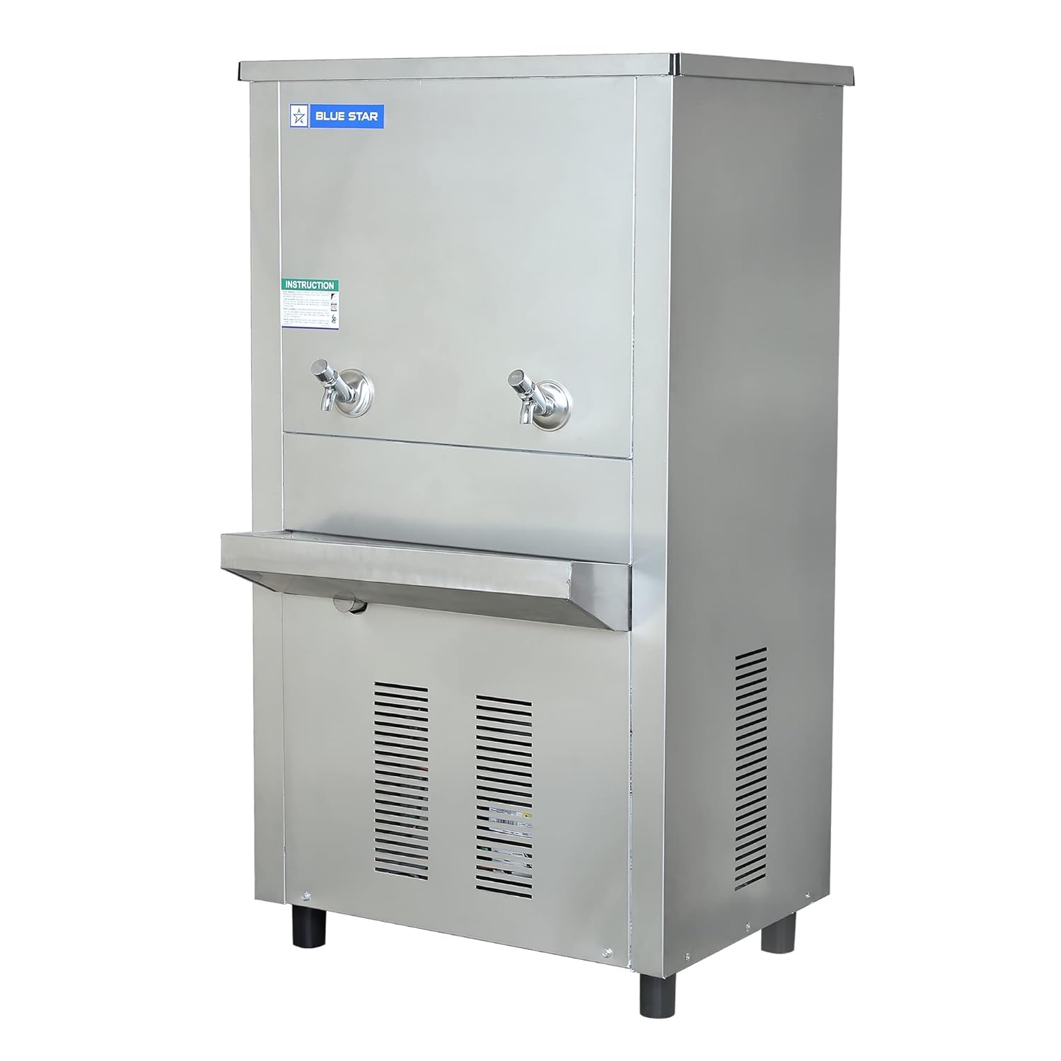 Blue Star Water Cooler SWC6080SS 80L Storage, 60L/hr Cooling, Double Tap, Fully Stainless Steel Body-Online Mahajan Electronics