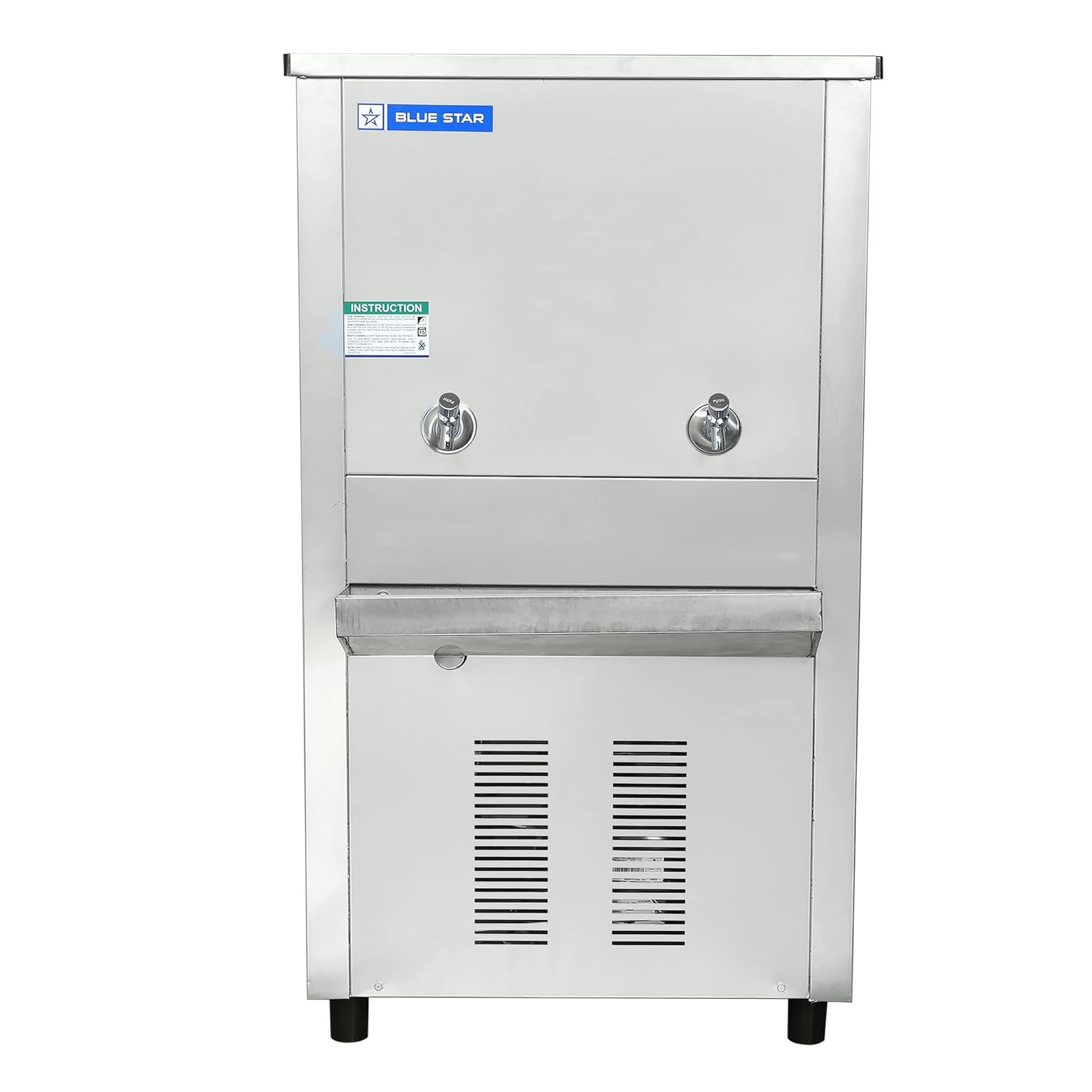 Blue Star Water Cooler SWC6080SS 80L Storage, 60L/hr Cooling, Double Tap, Fully Stainless Steel Body-Online Mahajan Electronics