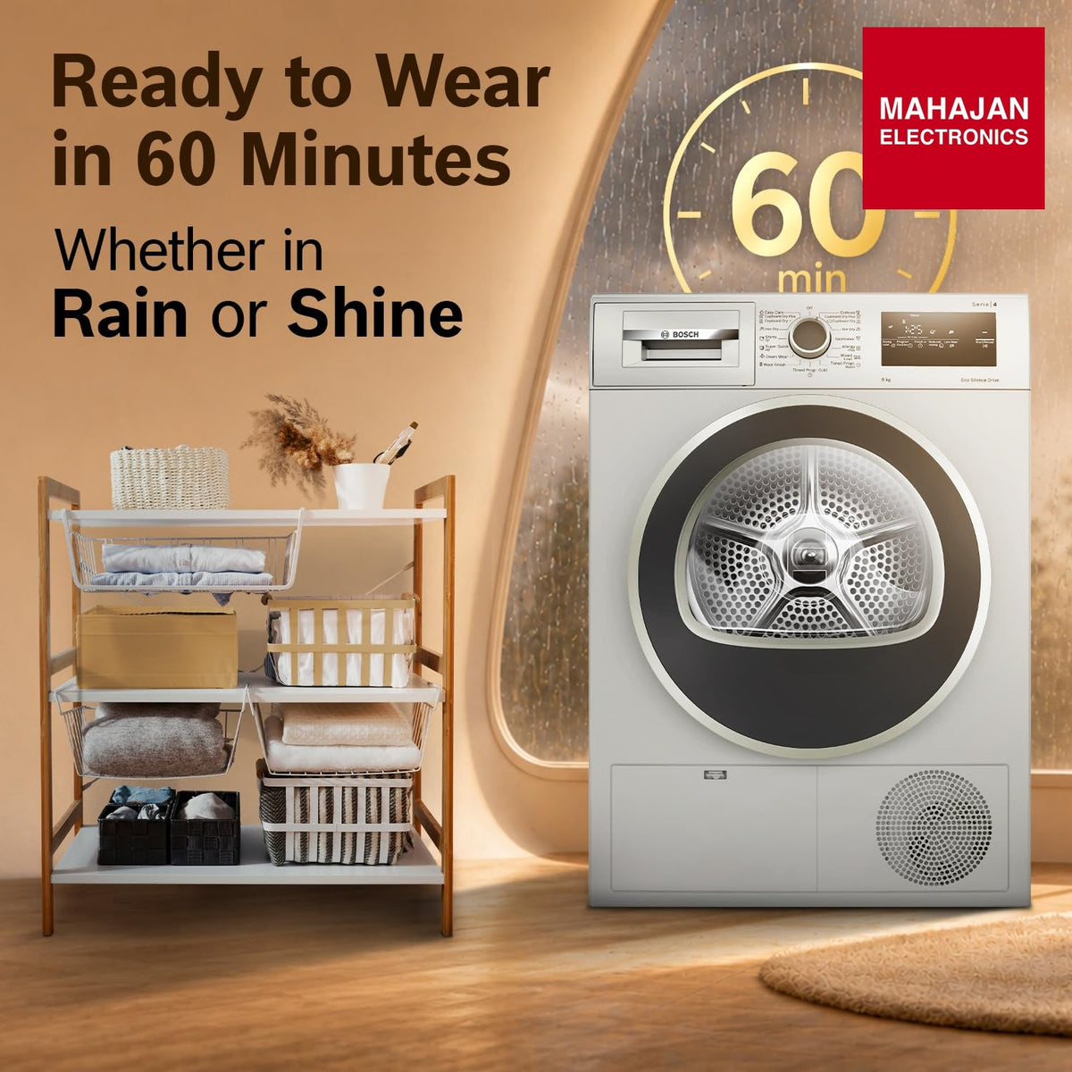 Bosch WTN86202IN 8 Kg Condenser Tumble Dryer Silver Inox – Mahajan Electronics Online.