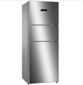 Bosch CMC33K05NI Serie 4 332 Litres Frost Free Vario Inverter Triple Door Refrigerator (MultiAirflow System, Smoky Steel) - Mahajan Electronics Online