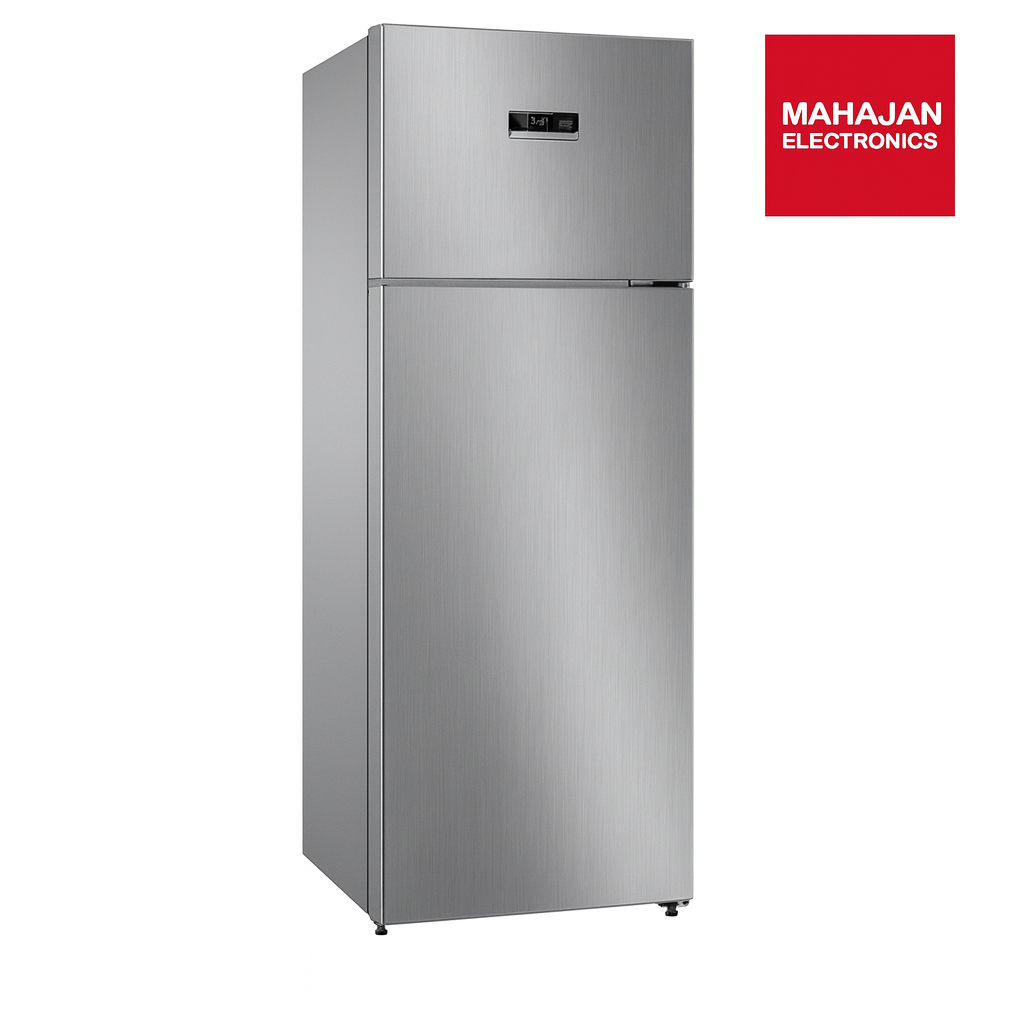 Bosch CTC39K03NI Series 4 368L 3 Star Frost Free Double Door Refrigerator (Smoky Steel) | Vario Inverter Compressor | FreshSense Sensors | Multi Airflow Cooling | Mahajan Electronics Delhi NCR