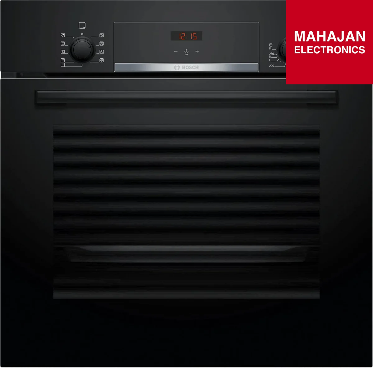 Bosch HBJ534EB0I Built-In Electric Oven – 60L, 60x60 cm, Convection, Black | Series 4 | Touch Control + Rotary Knobs | Made in India