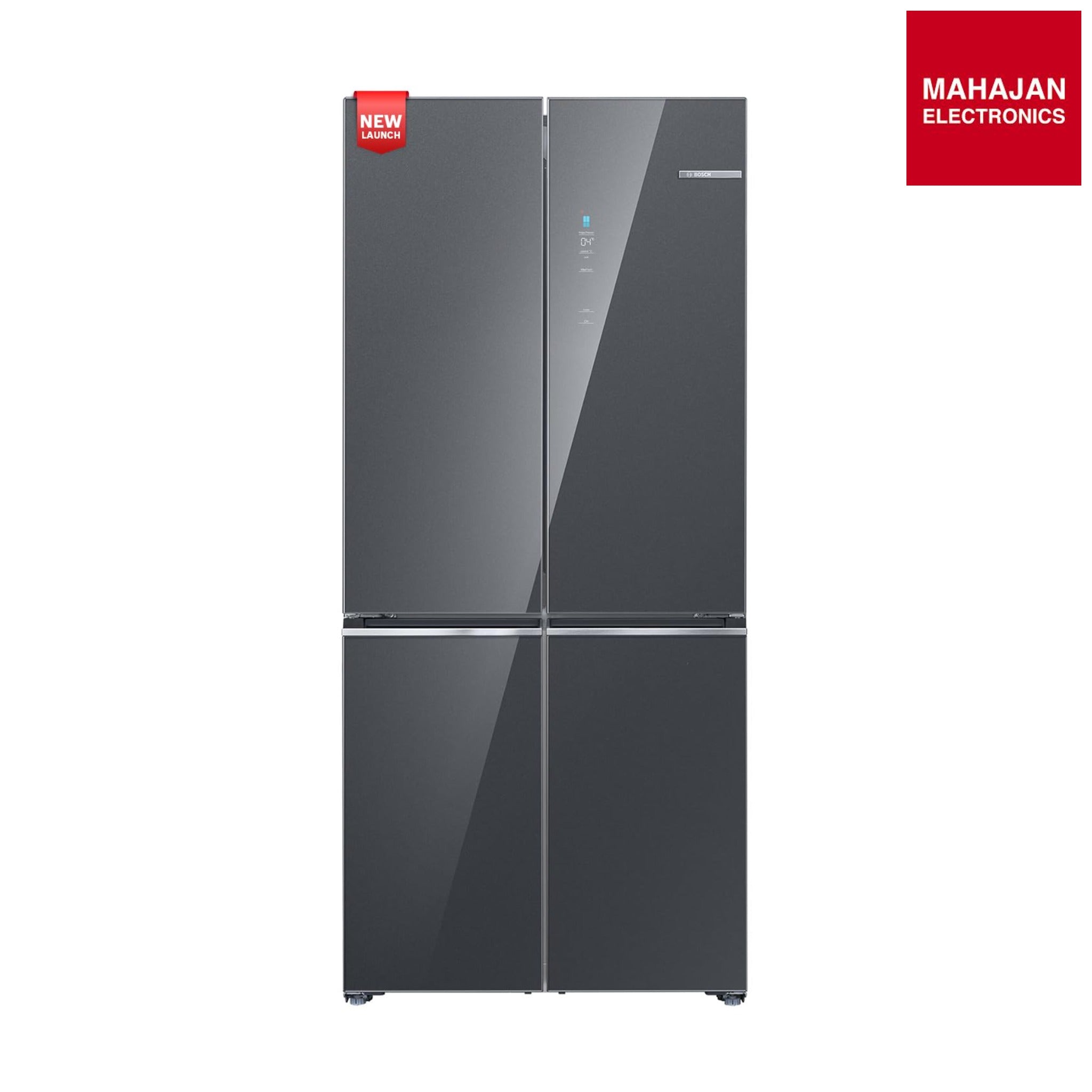 Bosch KCP88E292I 503L 4-Door Side-by-Side Frost Free Refrigerator – Metallic Grey Glass-Online Mahajan – Mahajan Electronics Online.