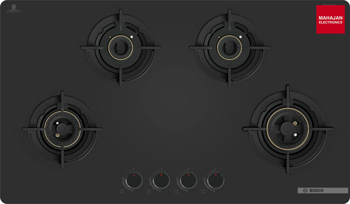Bosch PNH9O6G20I Series 6 Gas hob 90 cm Tempered glass, Black