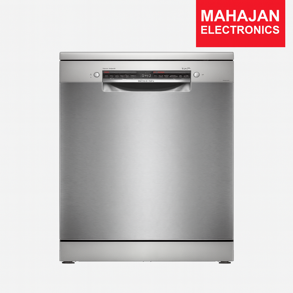 Bosch SMS6HMI00I Series 6 15 Place Settings Free-Standing Dishwasher, 60 cm – Brushed Steel, Wi-Fi Enabled, EcoSilence Drive, Anti-Fingerprint Finish (Silver)