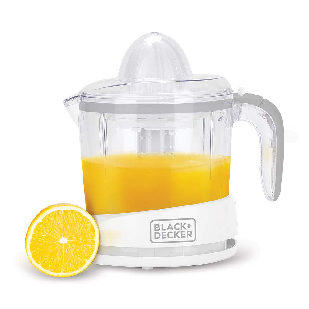 Black + Decker BXCJ0101IN 30-Watts 1L Citrus Juicer | 2-Year Warranty (White) - Mahajan Electronics Online