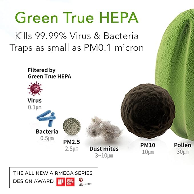 Original Coway  AirMega 150 (AP 1019 ) Carbon & HEPA Filter Set-Online Mahajan Electronics