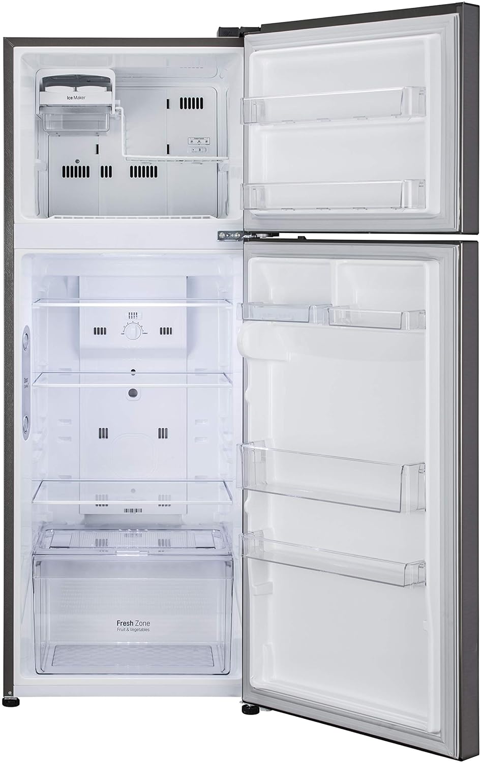 LG 291 L 2 Star Frost Free Inverter, Wi-Fi Double Door Refrigerator (GL-C322KPZY, Shiny Steel) - Mahajan Electronics Online