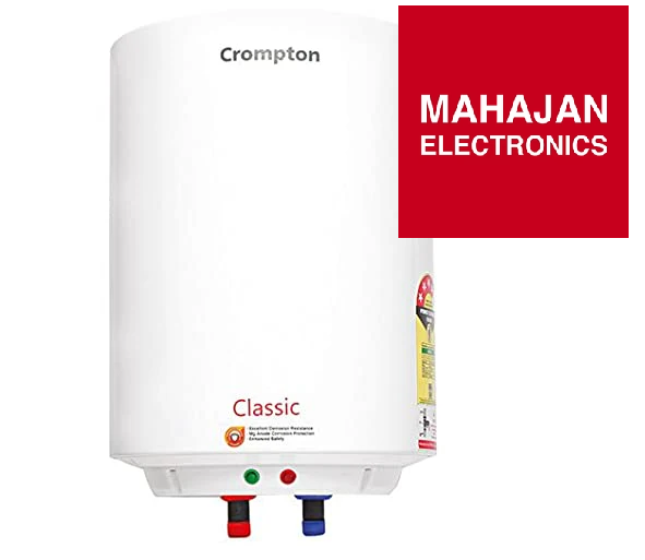 Crompton Geyser Classic 25 L Electric Water Heater (White) - Mahajan Electronics Online
