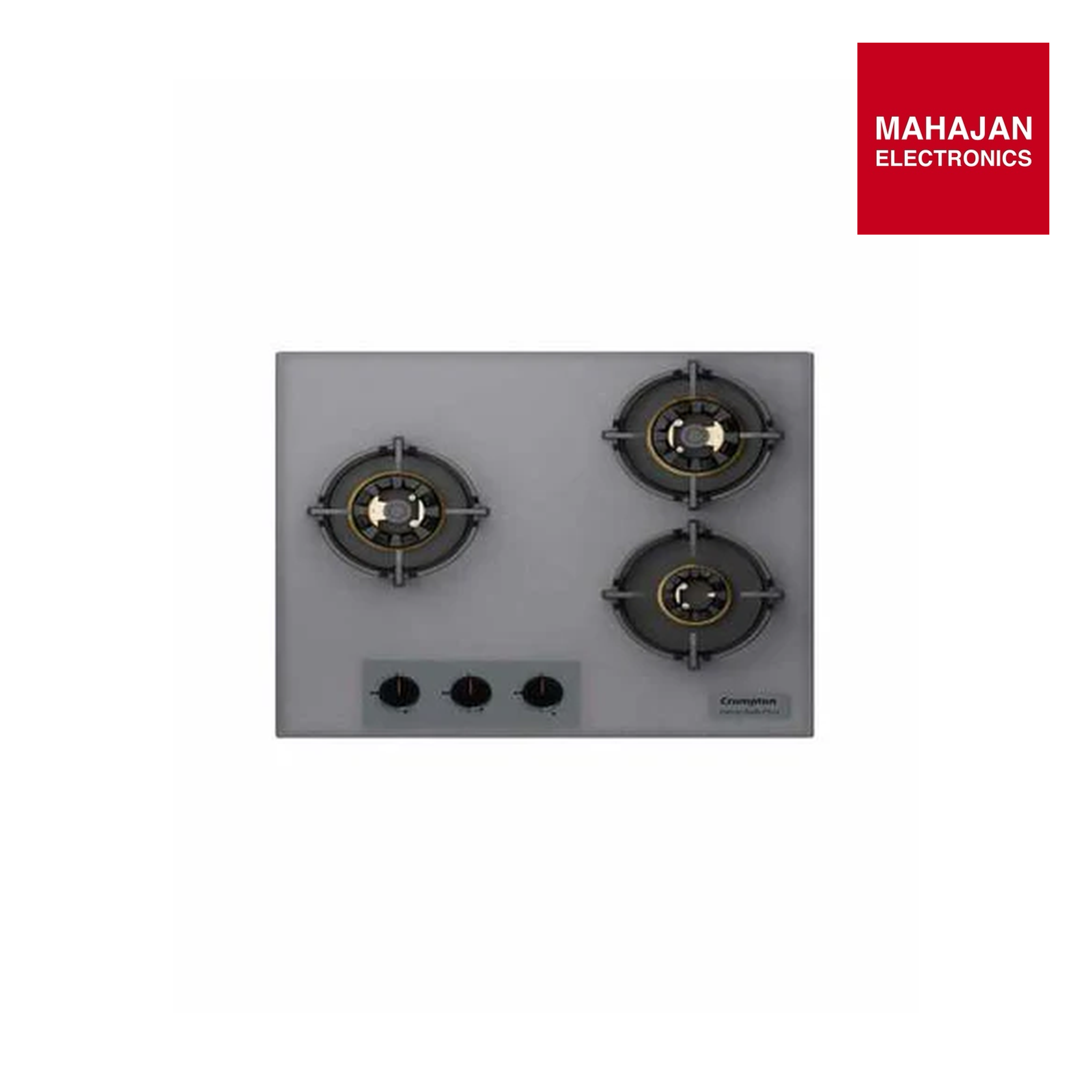 Crompton HOB-SSFB603SP-MBU 60CM Grey 3D Brass Burners with Flame Failure Device Mahajan Electronics Online