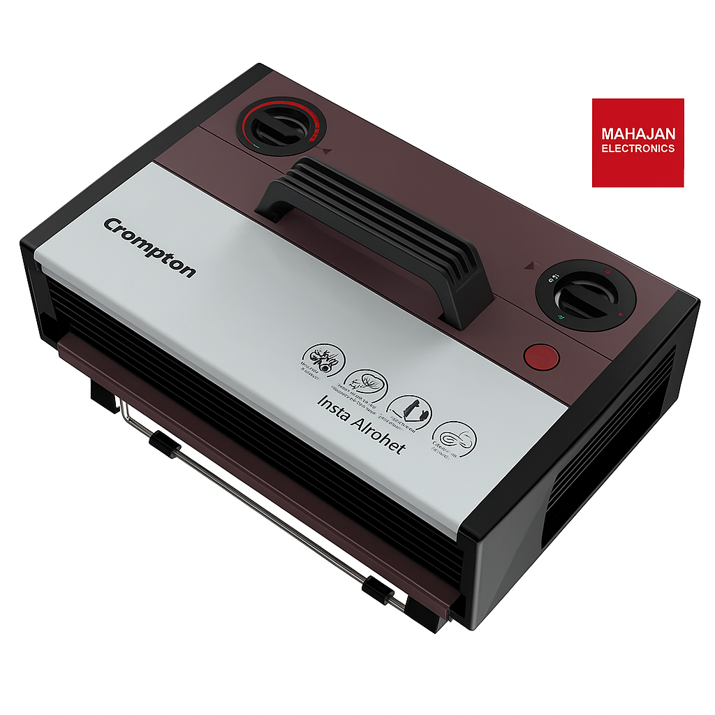 Crompton air freshener with Mahajan Electronics logo on a white background