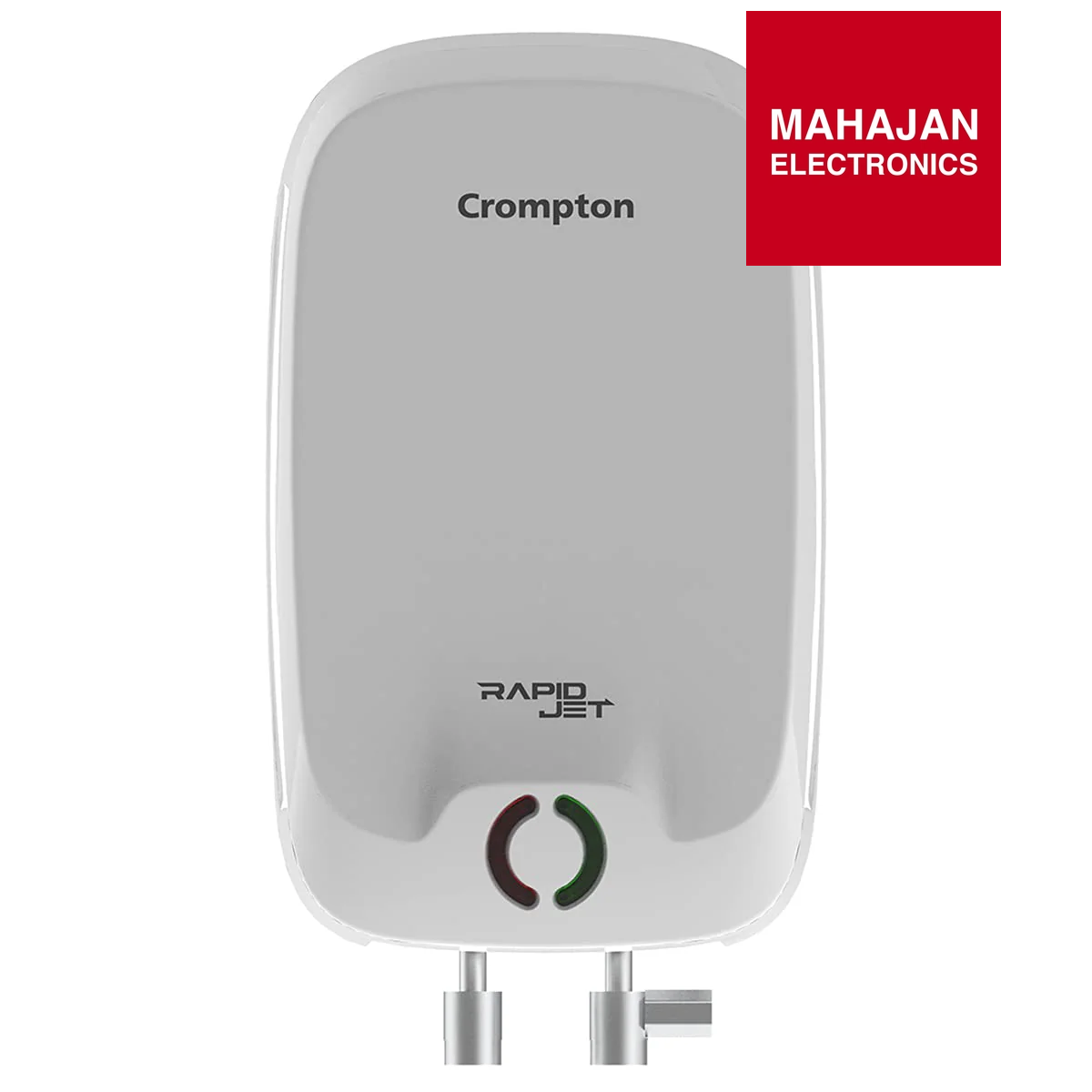 Crompton Rapid Jet 3L Instant Water Heater (White &amp; Grey) | 3000W Power | 4-Level Safety | 6.5 Bar Pressure | Anti-Siphon Protection | Made in India