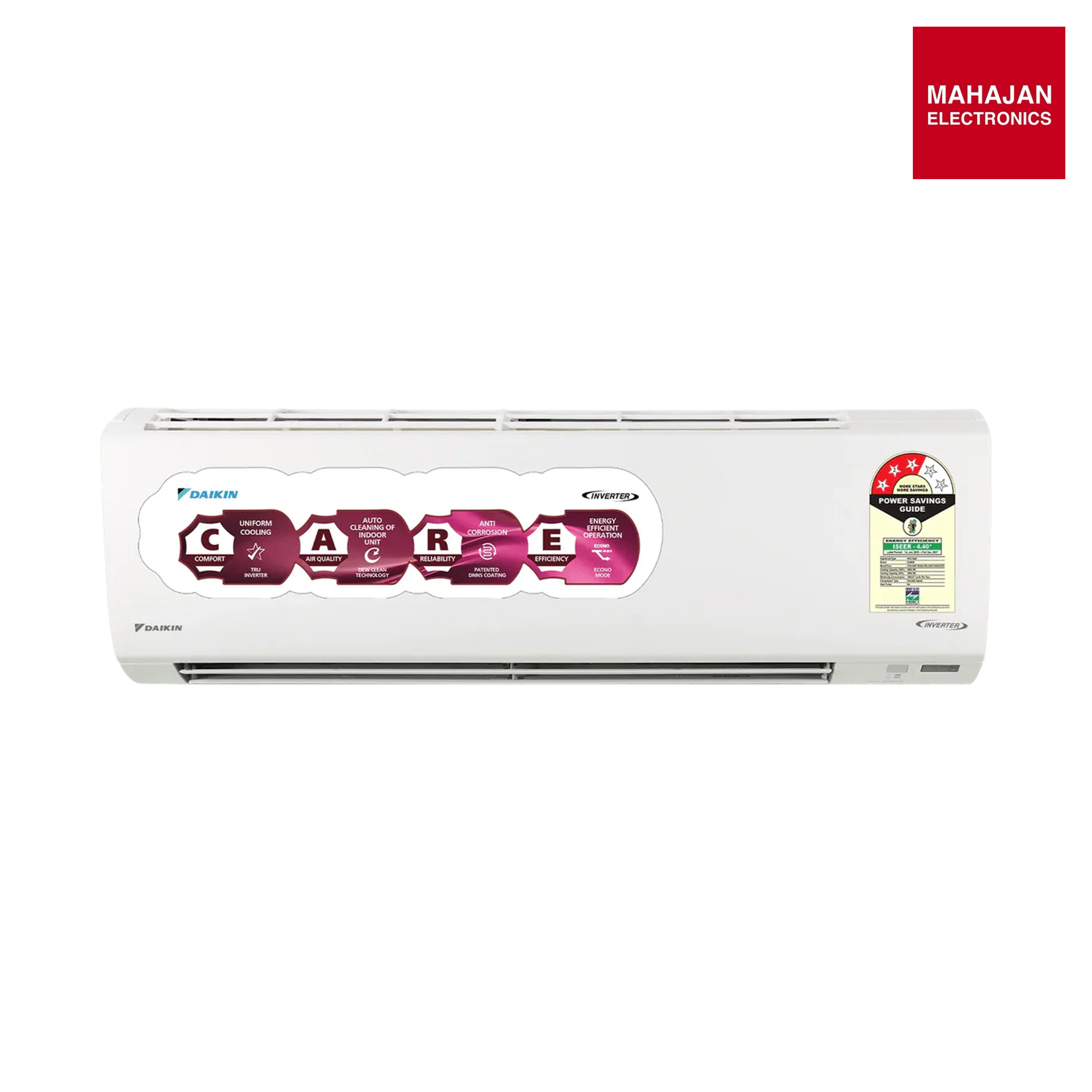 Daikin ATKL50XV16VAA 1.5 Ton 3 Star Inverter Split AC  | Copper Condenser | PM2.5 Filter | Dew Clean Technology | R32 Refrigerant-Online Mahajan Electronics