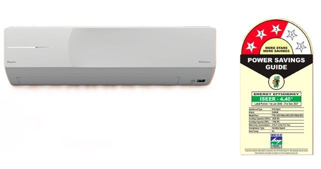 Daikin FTKL35XV16VAA 1 Ton 3 Star Inverter Split Air Conditioner | Copper Condenser | Hepta Sense | Dew Clean Technology-Online Mahajan Electronics