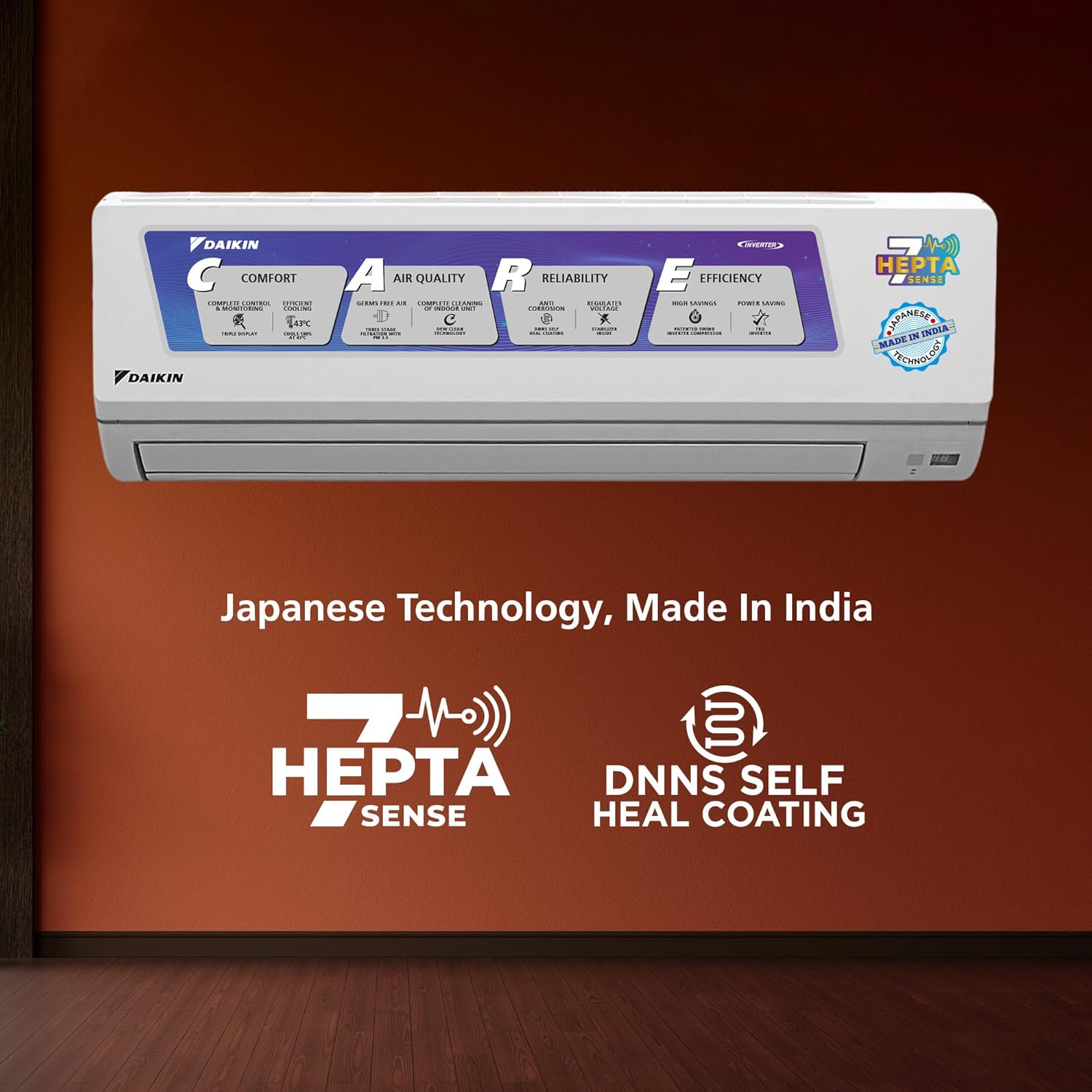 Daikin FTKL71UV16M, 2.2 Ton 4 Star Inverter Split AC (Dew Clean Technology, Triple Display, Dry Mode – Mahajan Electronics Online.