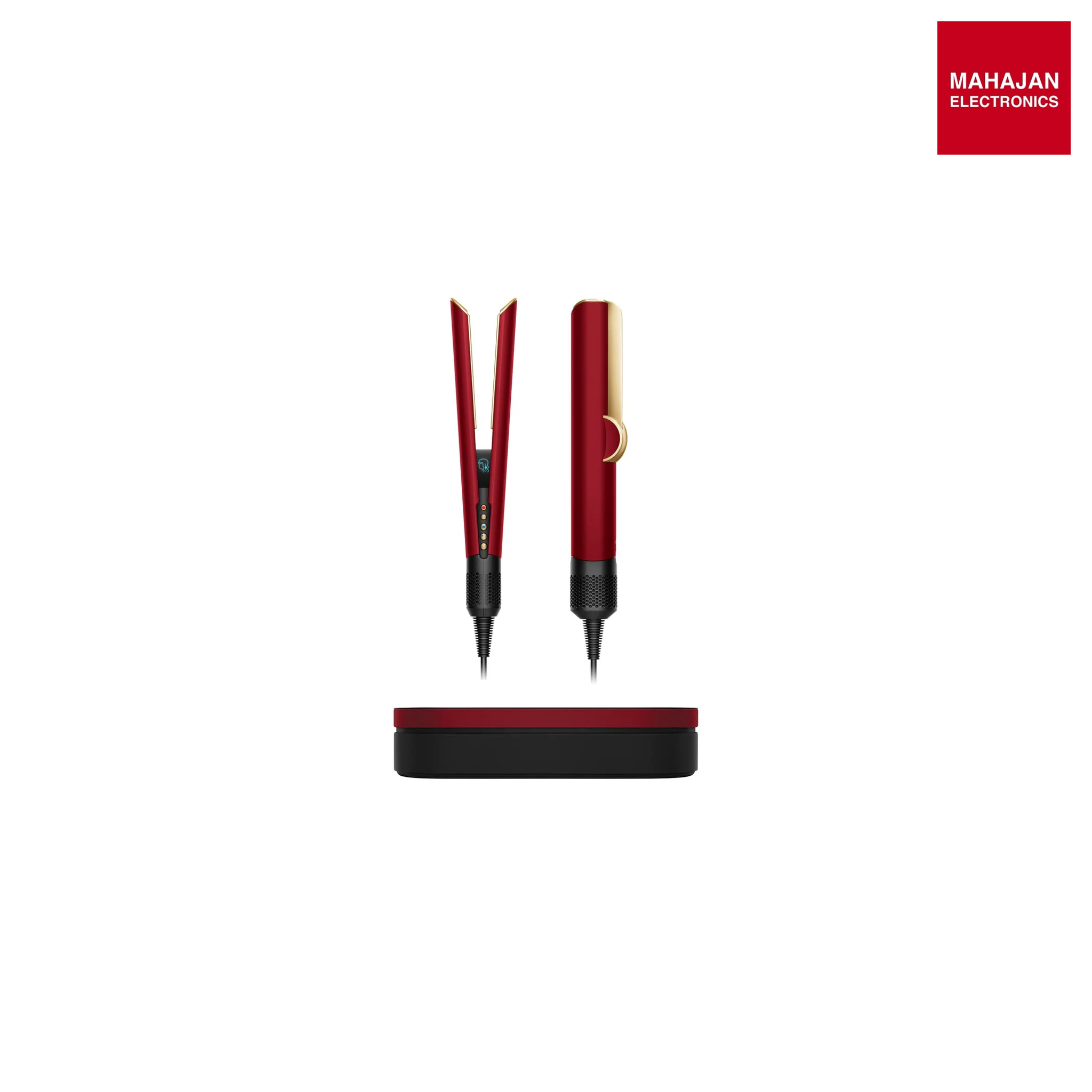 Dyson Airstrait Hair Straightener – Red Velvet &amp; Gold | Wet-to-Dry Styling, No Heat Damage, Intelligent Airflow Control | Model 600057-01. Mahajan  Electronics