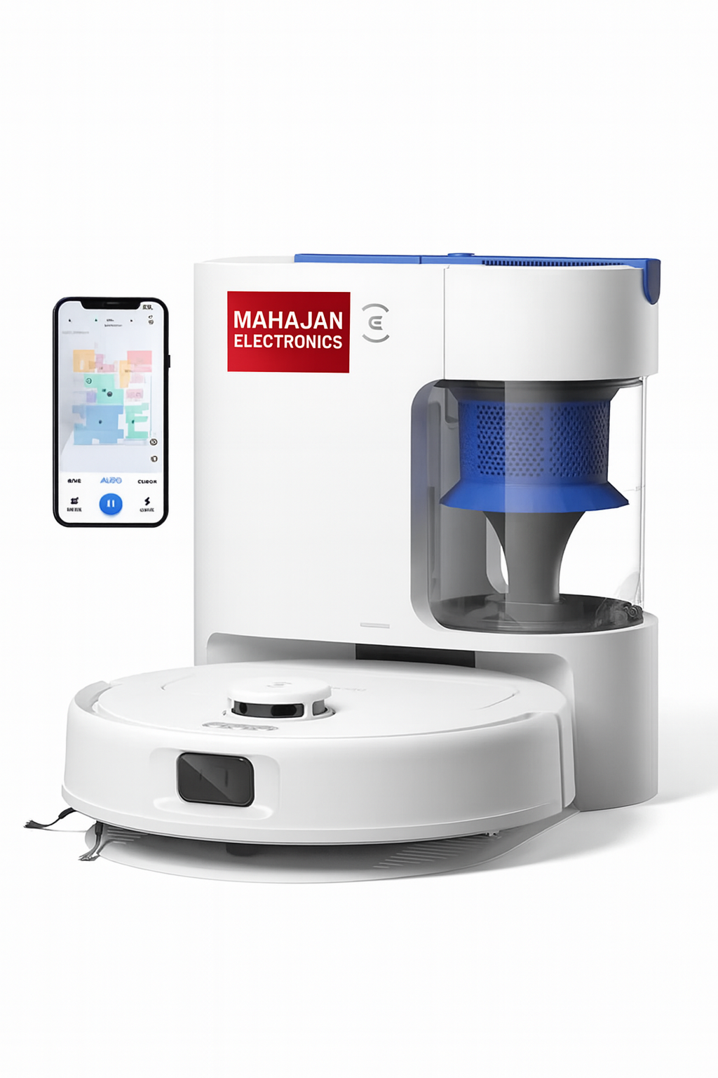 ECOVACS DEEBOT N30 Plus (White) | 2-in-1 Robot Vacuum &amp; Mop | 2025 New Launch | 10,000 Pa Suction | Multi-Cyclone Auto-Empty Station | 5200 mAh Battery | TrueMapping Navigation