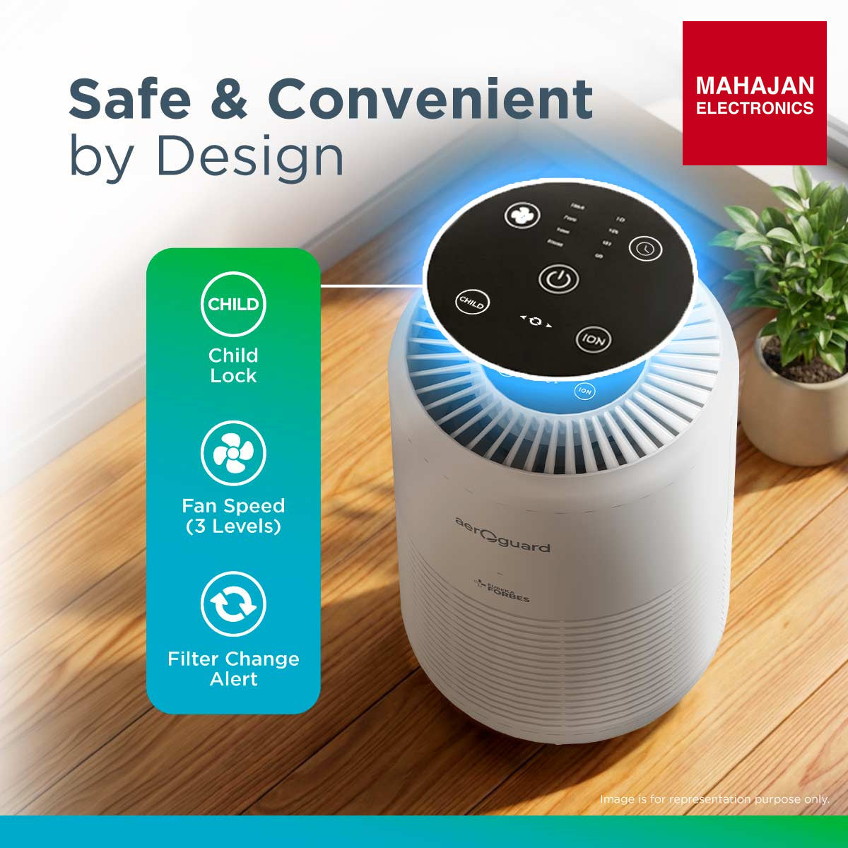 Eureka Forbes Aeroguard AP 275 Air Purifier True HEPA H13 – Mahajan Electronics Online.