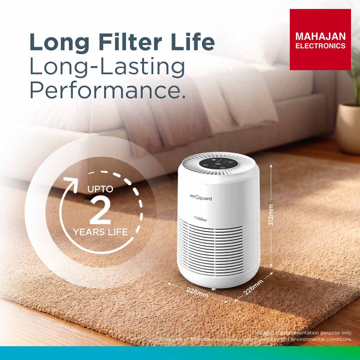 Eureka Forbes Aeroguard AP 275 Air Purifier True HEPA H13 – Mahajan Electronics Online.