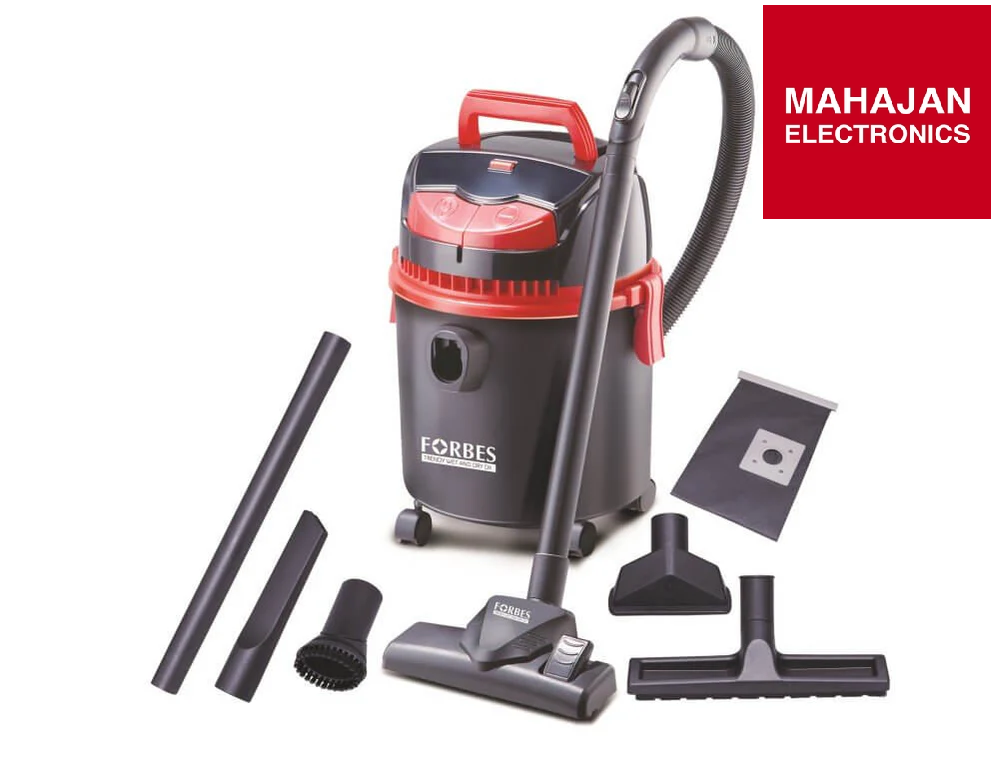 Eureka Forbes Trendy Wet &amp; Dry DX 1150-Watt Vacuum Cleaner (Black &amp; Red) – Powerful Suction &amp; Dual Cleaning Functions