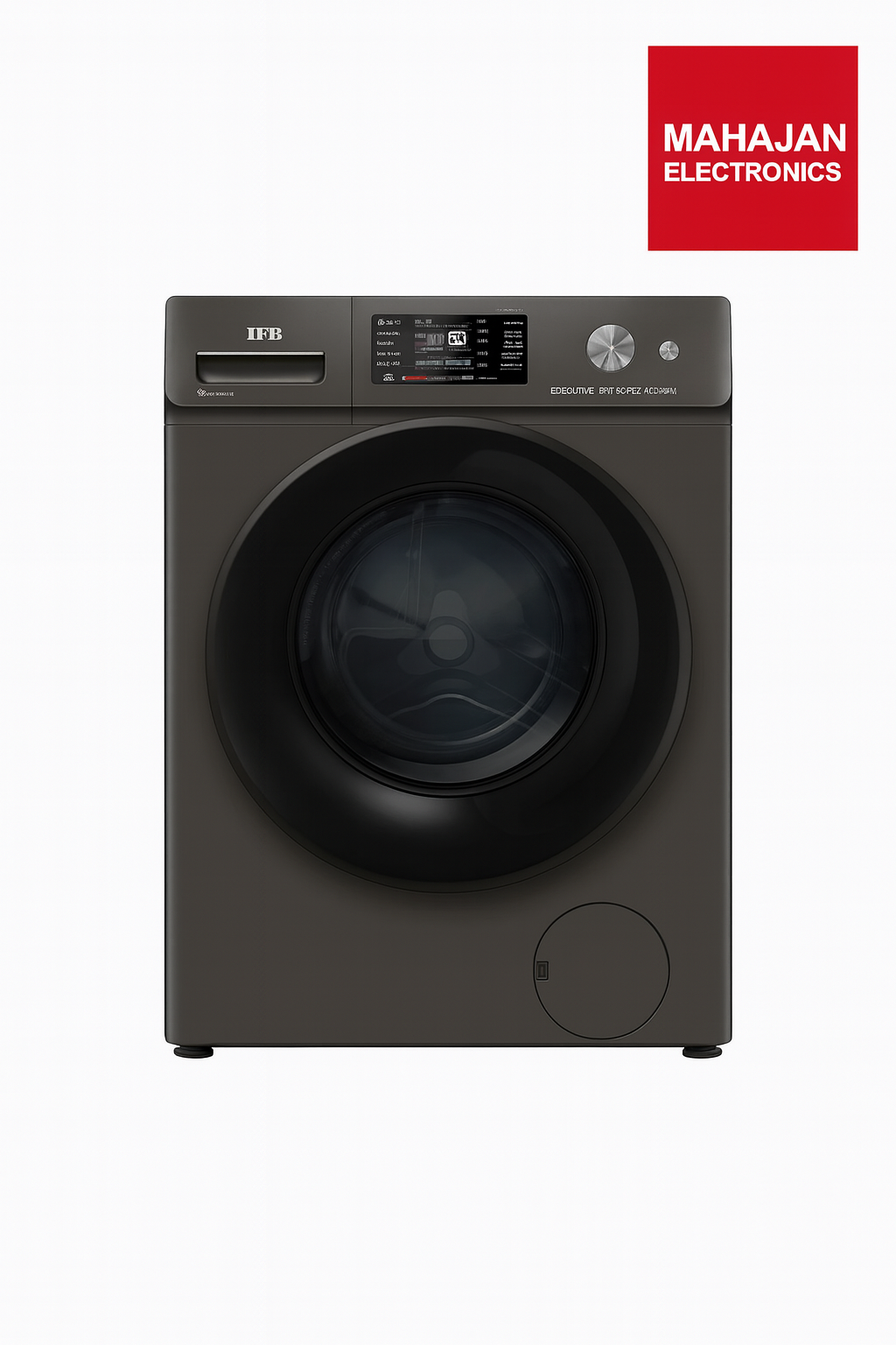IFB Executive OXN 9014K CMS 9 Kg 5 Star AI Front Load Washing Machine with Inverter Motor, Steam Refresh, 1400 RPM, Wi-Fi Enabled (Grey)