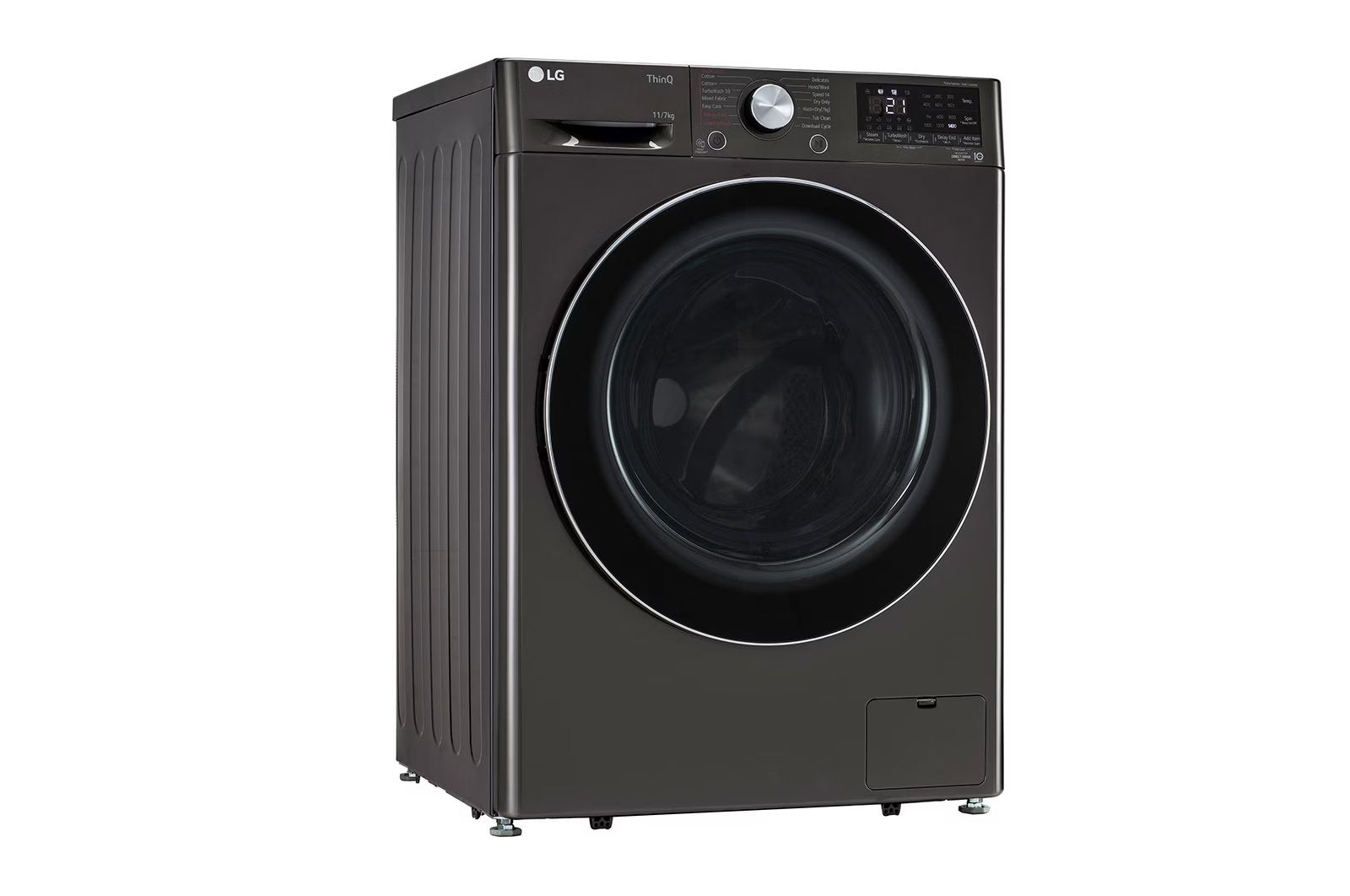 LG FHD1107STB 11/7 Kg, Front Load Washer Dryer with AI Direct Drive™ Technology , Color: Black VCM - Mahajan Electronics Online