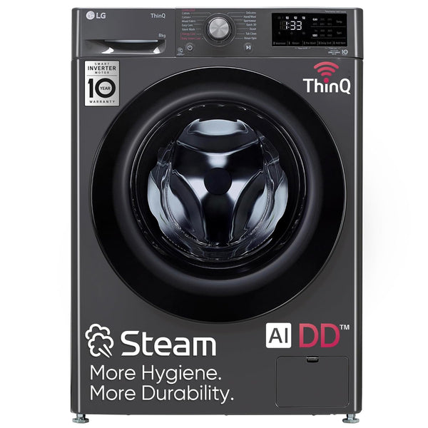 Shop LG 8Kg Star Inverter Wi-Fi Front Load Washer Middle Black
