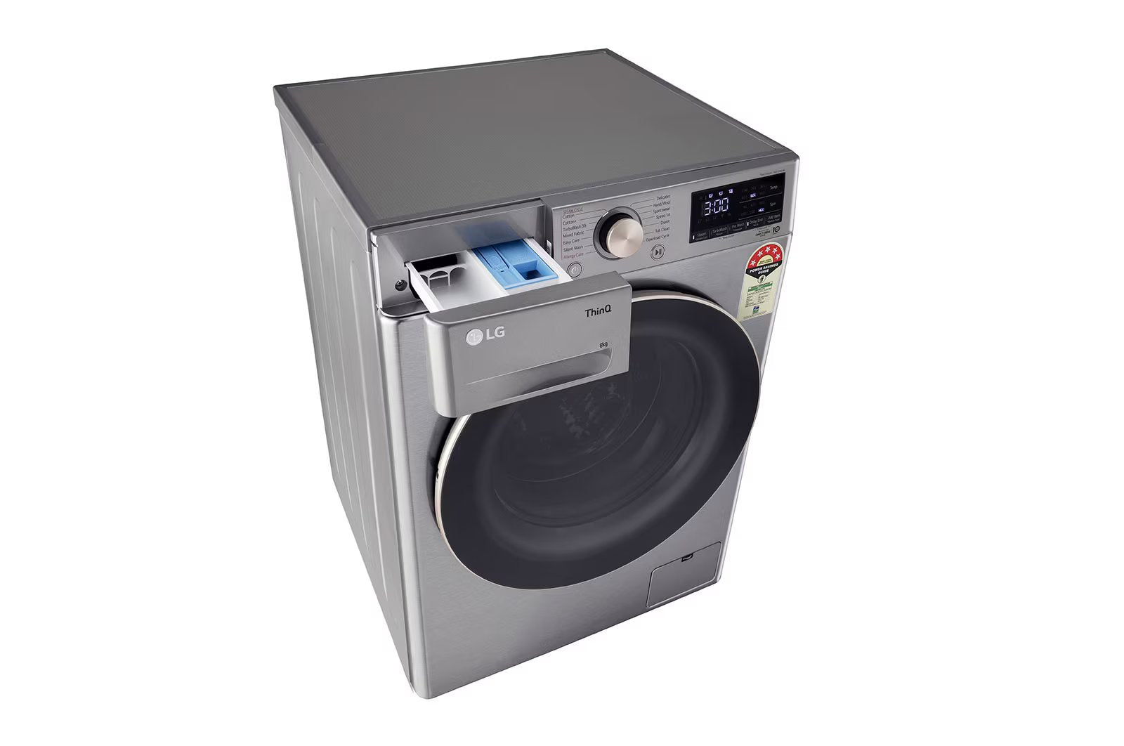 LG FHP1208Z5P 8.0 Kg Front Load Washing Machine with AI Direct Drive™ Technology , Color: Platinum Sliver - Mahajan Electronics Online