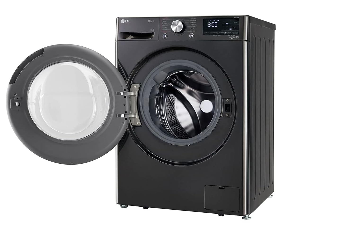 LG 11 Kg FHP1411Z9B 5 Star Inverter Wi-Fi Fully-Automatic Front Load Washing Machine with In-Built Heater (FHP1411Z9B, Black VCM, AI DD Technology, 1400 RPM & Steam+) - Mahajan Electronics Online