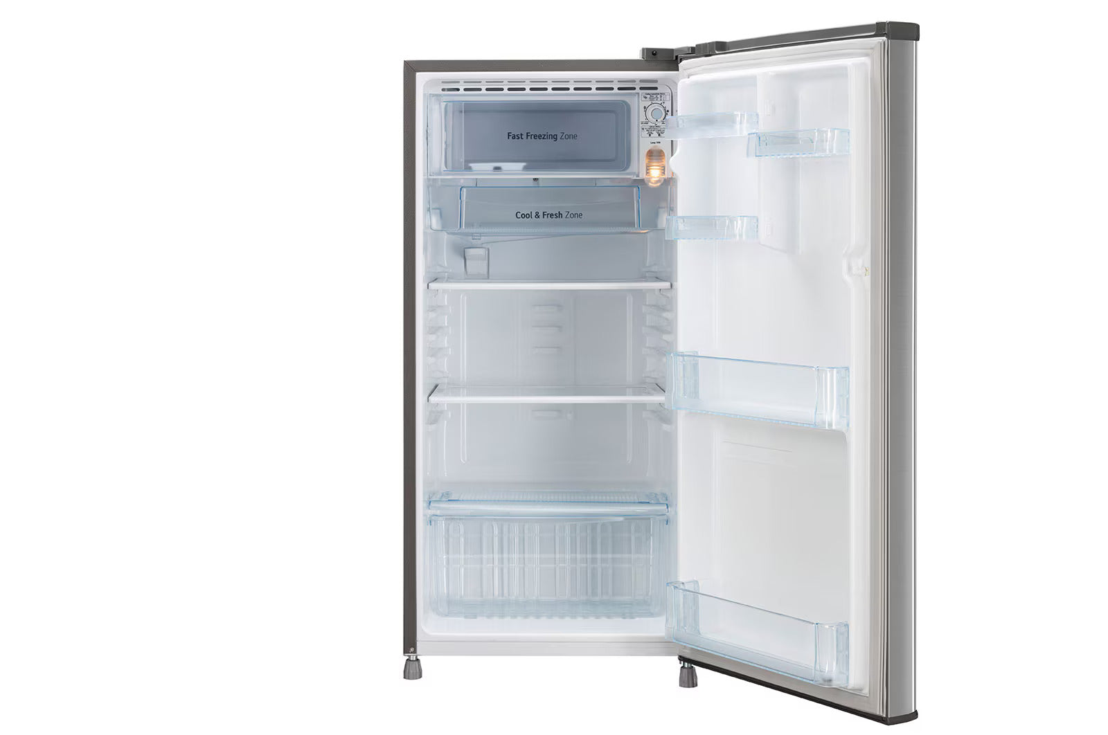 LG GL-B199OPZD 185 L Direct Cool Single Door 3 Star Refrigerator with Fast Ice Making (Shiny Steel) Mahajan Electronics Online