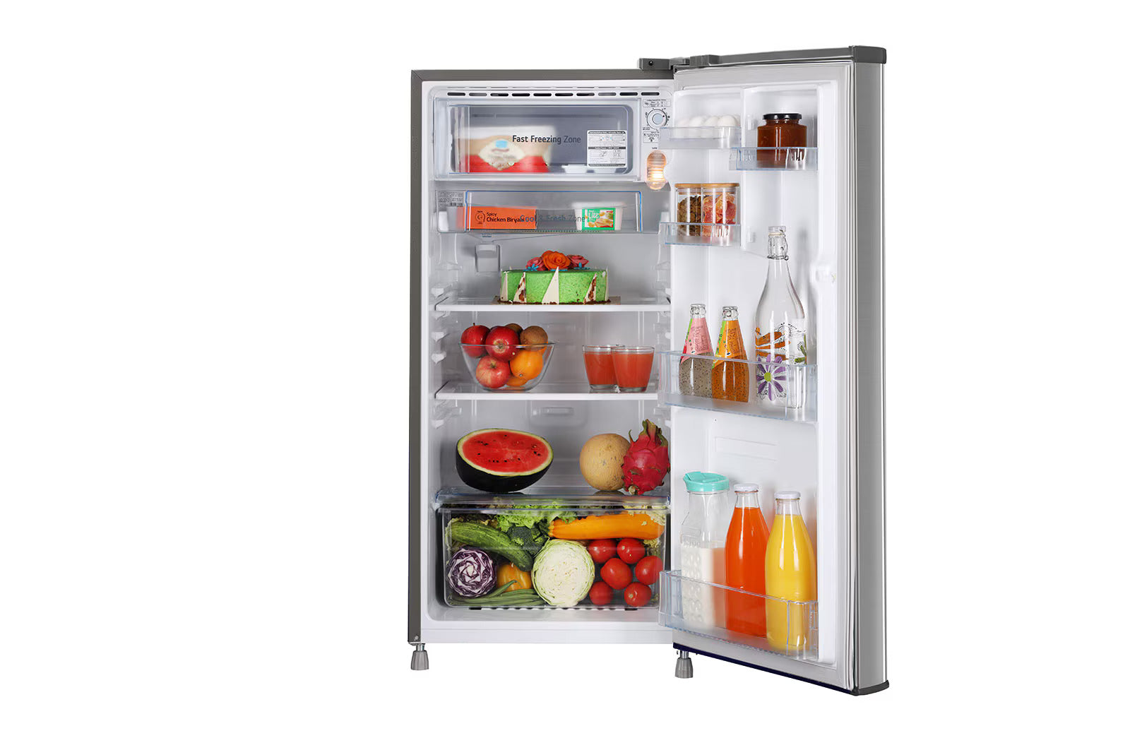 LG GL-B199OPZD 185 L Direct Cool Single Door 3 Star Refrigerator with Fast Ice Making (Ruby Klase Finish) Mahajan Electronics Online