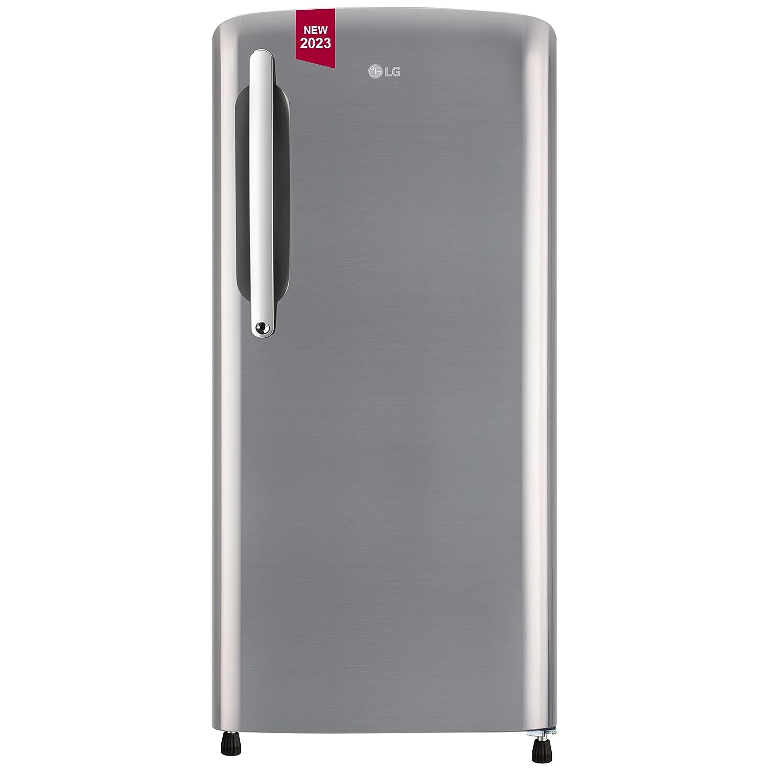 LG 201 L 3 Star Direct-Cool Single Door Refrigerator (GL-B211HPZD, Shiny Steel, Fast in Ice Making) - Mahajan Electronics Online