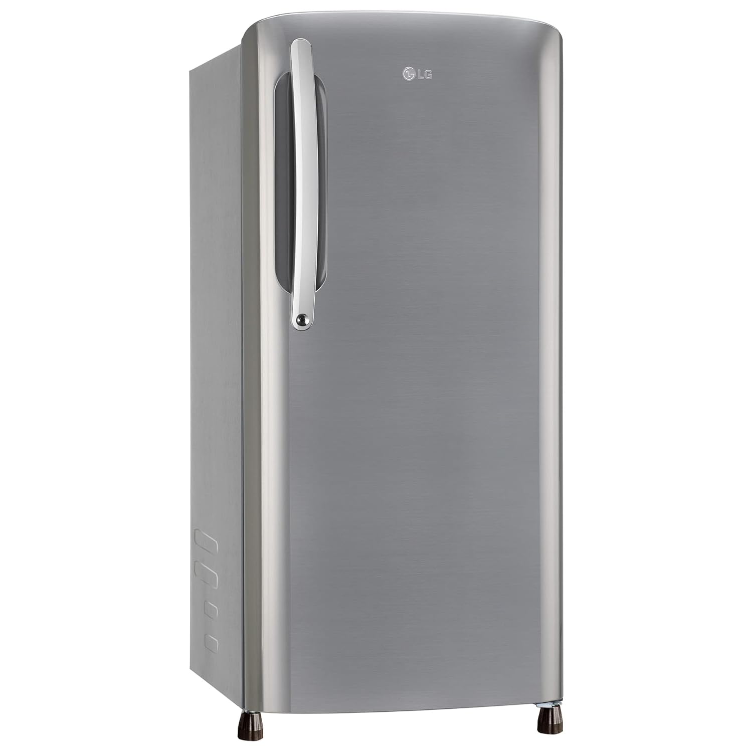 LG 201 L 3 Star Direct-Cool Single Door Refrigerator (GL-B211HPZD, Shiny Steel, Fast in Ice Making) - Mahajan Electronics Online