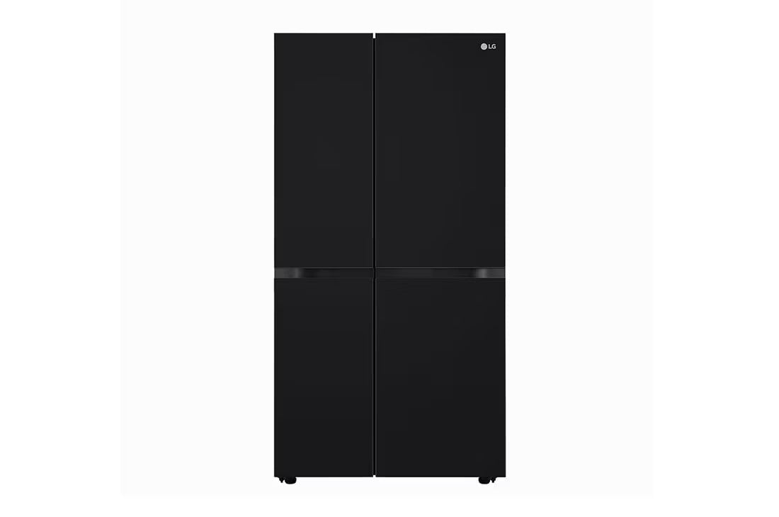 LG GL-B257DBM3 650 Ltr, Convertible Side by Side Refrigerator with Premium Glass Door, Smart Inverter Compressor, Hygiene Fresh+™, DoorCooling+™, Smart Diagnosis™, Black Mirror Finish - Mahajan Electronics Online