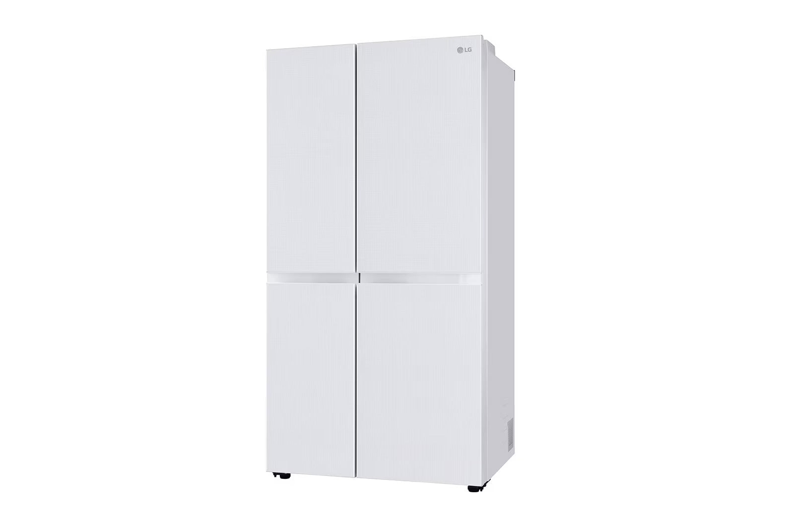 LG 650 Ltr, GL-B257DLW3 Convertible Side by Side Refrigerator with Premium Glass Door, Smart Inverter Compressor, Hygiene Fresh+™, DoorCooling+™, Smart Diagnosis™, Linen White Finish - Mahajan Electronics Online