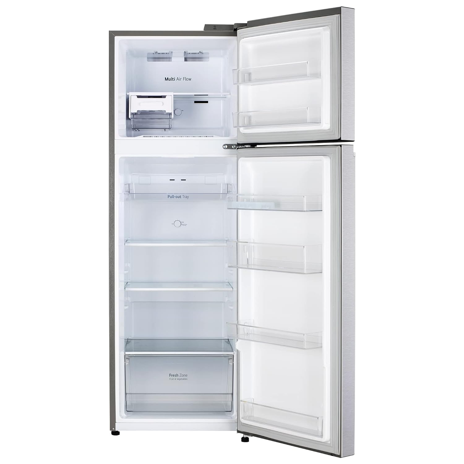 LG 272 L 2 Star Frost-Free Smart Inverter Double Door Refrigerator (GL-N312SDSY, Dazzle Steel, Express Freeze) - Mahajan Electronics Online