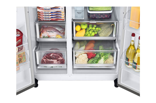 LG GL-X257ABSX 635L InstaView Door-in-Door™ Side-by-Side Refrigerator Mahajan Electronics Online