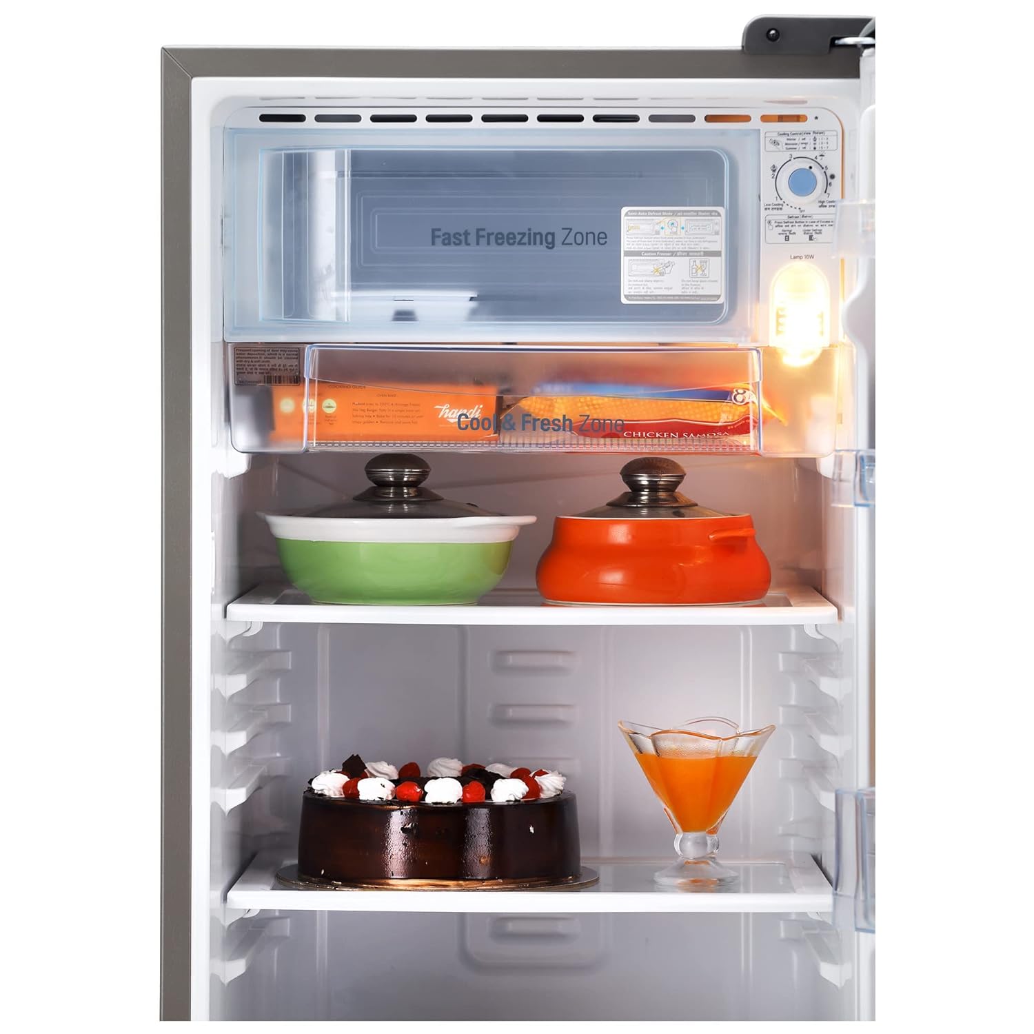 LG GLD1936YAPZ 185 L 3 Star Direct-Cool Single Door Refrigerator ( Shiny Steel, Fast Ice Making, Gross Volume 190 Litre) Mahajan Electronics Online