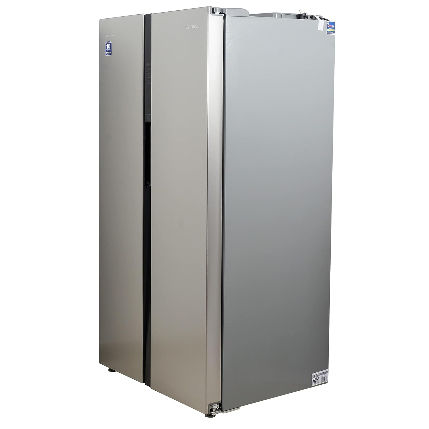 LLYOD 587 L 5 Star Frost Free Side By Side Refrigerator (GLSF590DSST1GB Stainless Steel) - Mahajan Electronics Online