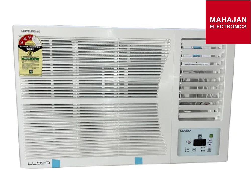 Lloyd GLW18C3YWPSA 1.5 Ton 3 Star Fixed Speed Window Ac (Copper, 2025 Model, White With Silver Deco Strip) Mahajan Electronics Online