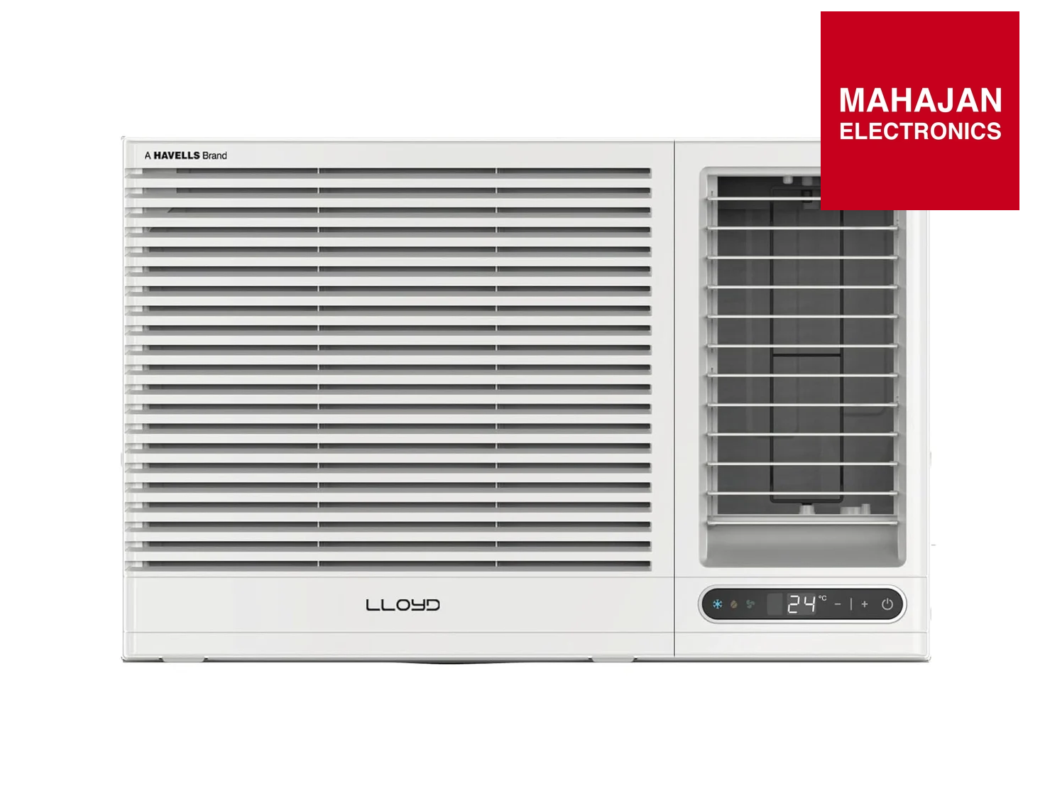 Lloyd GLW18C5XWSEA 1.5 Ton 5 Star Fixed Speed Window AC (Copper, White with Silver Deco Strip) – 2025 Model Mahajan Electronics