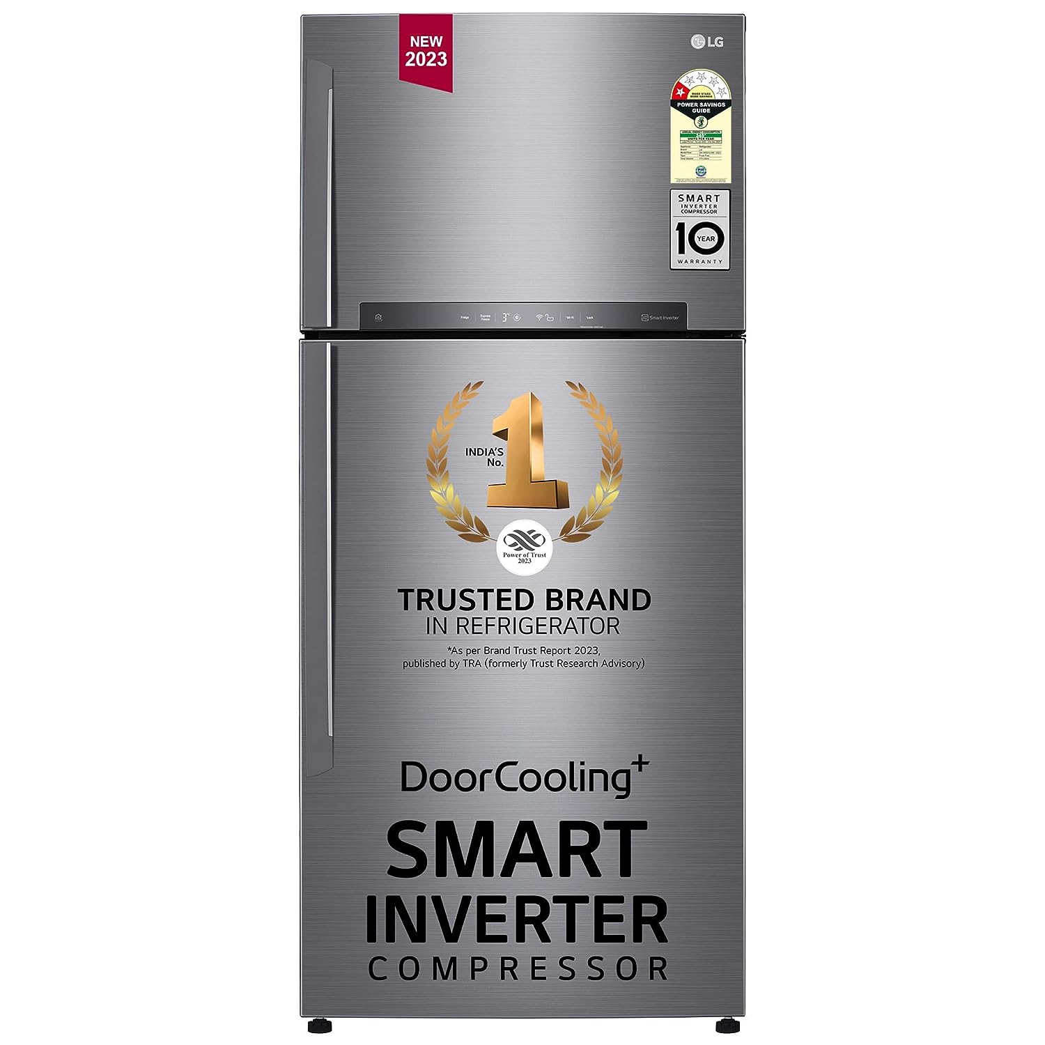 LG 475 L 1 Star Frost Free Inverter Wi-Fi Double Door Refrigerator (2023 Model, GN-H602HLHM, Platinum Silver 3, With Hygiene Fresh+ & Door Cooling+) - Mahajan Electronics Online